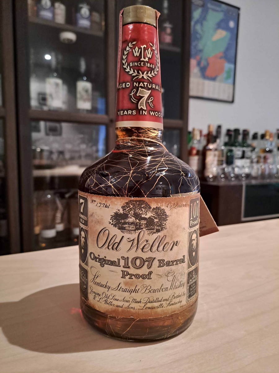 1976 bottling of 7 year old weller 107